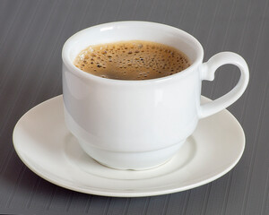 white cup with coffee