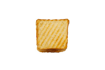 Toast bread on isolated white background