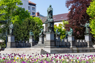 Martin Luther Denkmal zur Erinnerung an Luthers Rede auf dem Reichstag zu Worms 1521, Worms,...