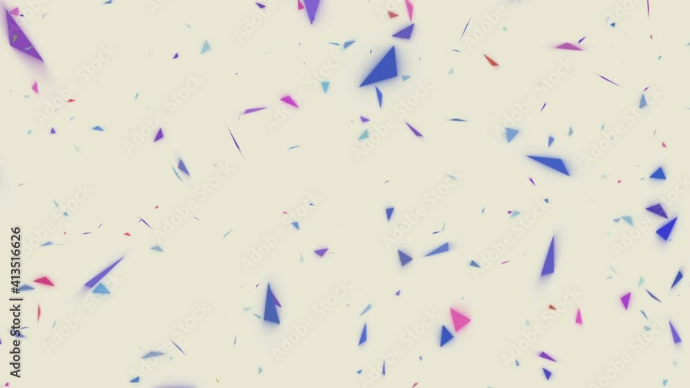 Poster geometrical figures triangles loop explosion colored motion abstract background