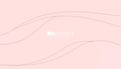 Papercut abstract background with pink colour smooth gradient Vector illustration