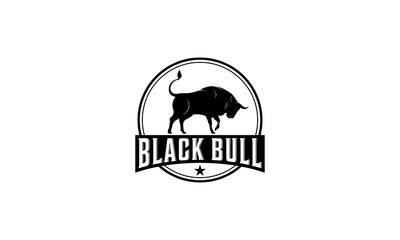 bull logo on white background