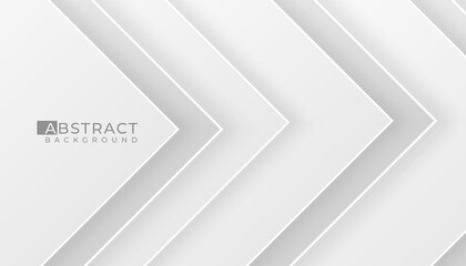 Obraz premium Abstract background 3d With white grey smooth colour gradient, shape with shadow isolated white background vector illustration