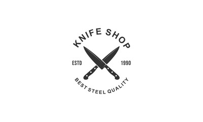logo for the place that sells knives or the holder of knives