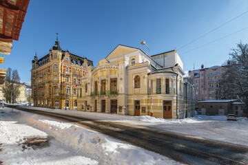 Building of municipal theater in the spa town Marianske Lazne (Marienbad)