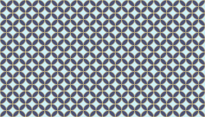 Seed of Life Seamless Vector Pattern. Sacred Geometry