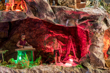Detail of a typical Christmas Nativity