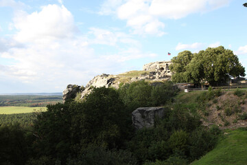 view from castle Regenstein, Harz, Europe Germany