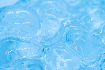 Ice and snow crystals close up. Macro photography