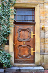 Mittelalterliche Häuser,  Holztür, Urban,  Kaiserstadt Bamberg      