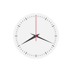 Сlock face. Clock Vector. Mechanical clock face. Vector illustration isolated on white background