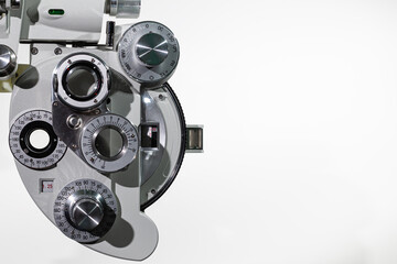 Naklejka premium new ophthalmology equipment on a white background