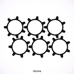 gear Icon vector flat design