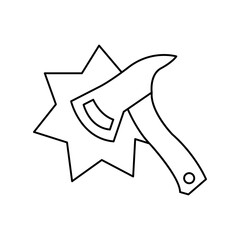 Icon of emergency axe