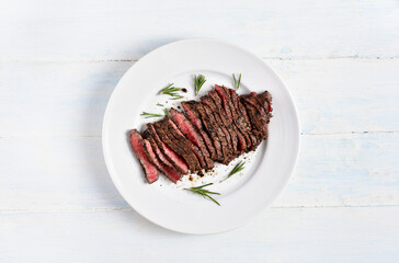 Grilled beef steak