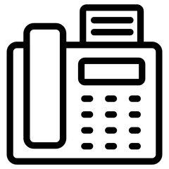 
Billing machine in linear style icon 
