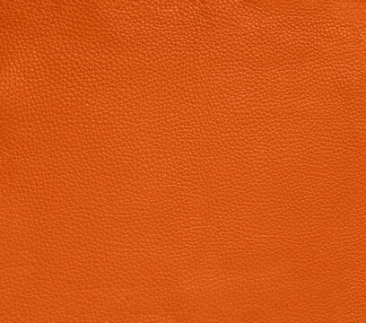 Orange leather texture background