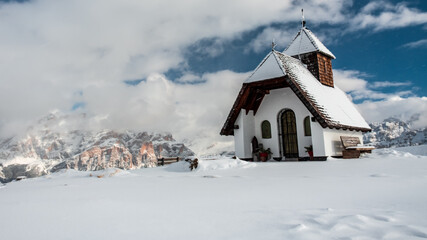 Little chapel on the top of the mountain