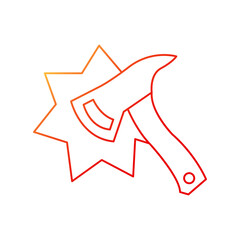 Icon of emergency axe