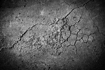 Grunge concrete cement wall with crack in industrial building, great for your design and texture background