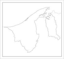 ブルネイの地図です。