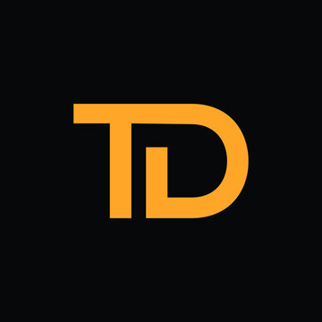 td letter logo icon symbol   design 