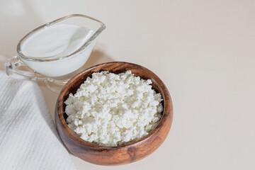Food is a source of calcium, magnesium, protein, fats, carbohydrates, balanced diet. Dairy products for breakfast: cottage cheese, sour cream, milk, contain casein, albumin, globulin, free lactose