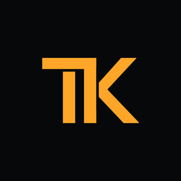tk letter logo design 