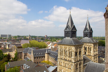 View from the top of St. Servatius church Maastricht