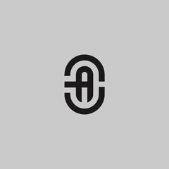 unique ao, or ac letter logo design.