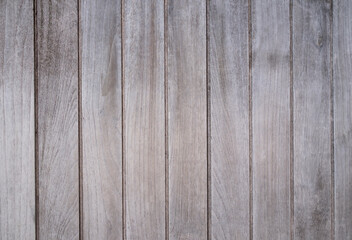 Close-up of old vertical plank textured backdrop for wood backgrounds and text design.