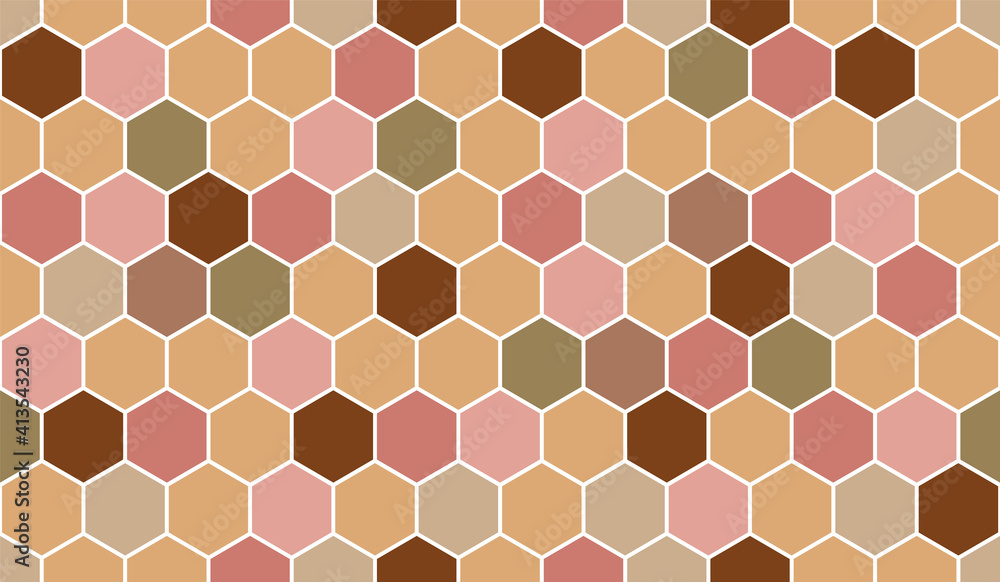 Aufkleber honeycomb vector pattern for design textiles and backgrounds
