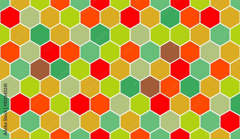 Aufkleber honeycomb vector pattern for design textiles and backgrounds