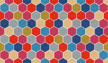 honeycomb vector pattern for design textiles and backgrounds