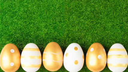 egg hunt background, easter spring holiday concept with copy space, place for text