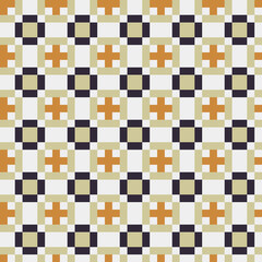 Abstract Cross Pattern generative computational art illustration