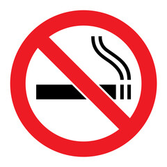 No smoking cigarette sign. EPS 10 vector illustration. CMYK redy to print.