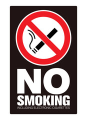 No smoking cigarette sign. EPS 10 vector illustration. CMYK redy to print.