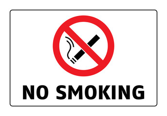 No smoking cigarette sign. EPS 10 vector illustration. CMYK redy to print.