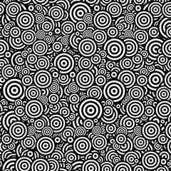 Large chaotic group of round elements, random size and place