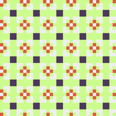 Abstract Cross Pattern generative computational art illustration