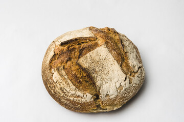 bread on white background