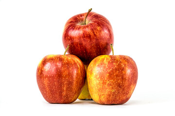 pomme sur fond blanc