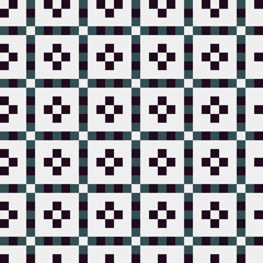 Fototapeta premium Abstract Cross Pattern generative computational art illustration