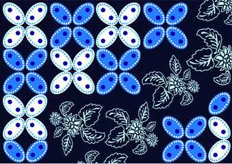 Indonesian batik motifs with very distinctive patterns. exclusive backgrounds. Vector Eps 10