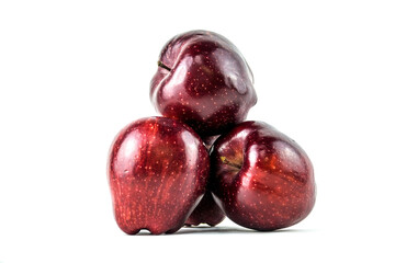 pomme sur fond blanc