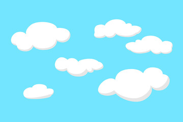 Fototapeta premium Vector illustration of cloud pattern