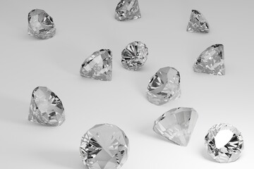 A genuine diamond, cut and clean. Rare and expensive. DIamonds background