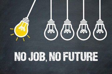 Fototapeta premium No Job, No Future