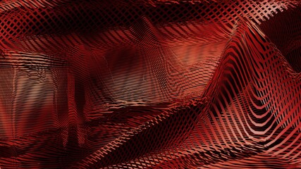 3d Abstract Lines Data Technology Background Wallpaper in Deep Dark Red Brown Color